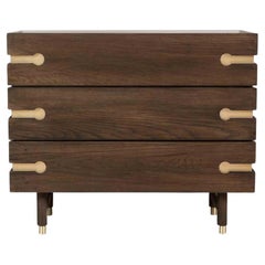 Oak and Brass Niguel Dresser by Lawson-Fenning