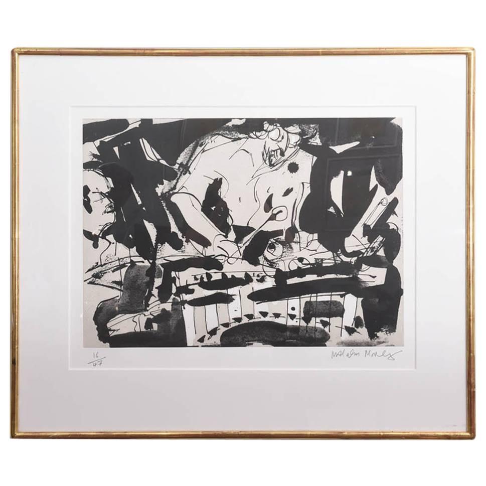 Malcolm Morley Abstract Expressionist Lithograph, 1983 For Sale