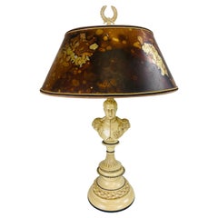 Handsome mid century Napoleon Bonaparte table lamp