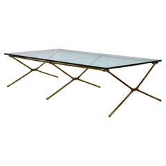 Antique !9th Century Brass Officer's Campaign Bed/Coffee Table