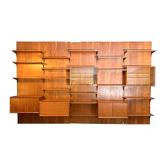 Mid-Century Modern Large Wall Unit by Poul Cadovius for Royal System , 1950s
