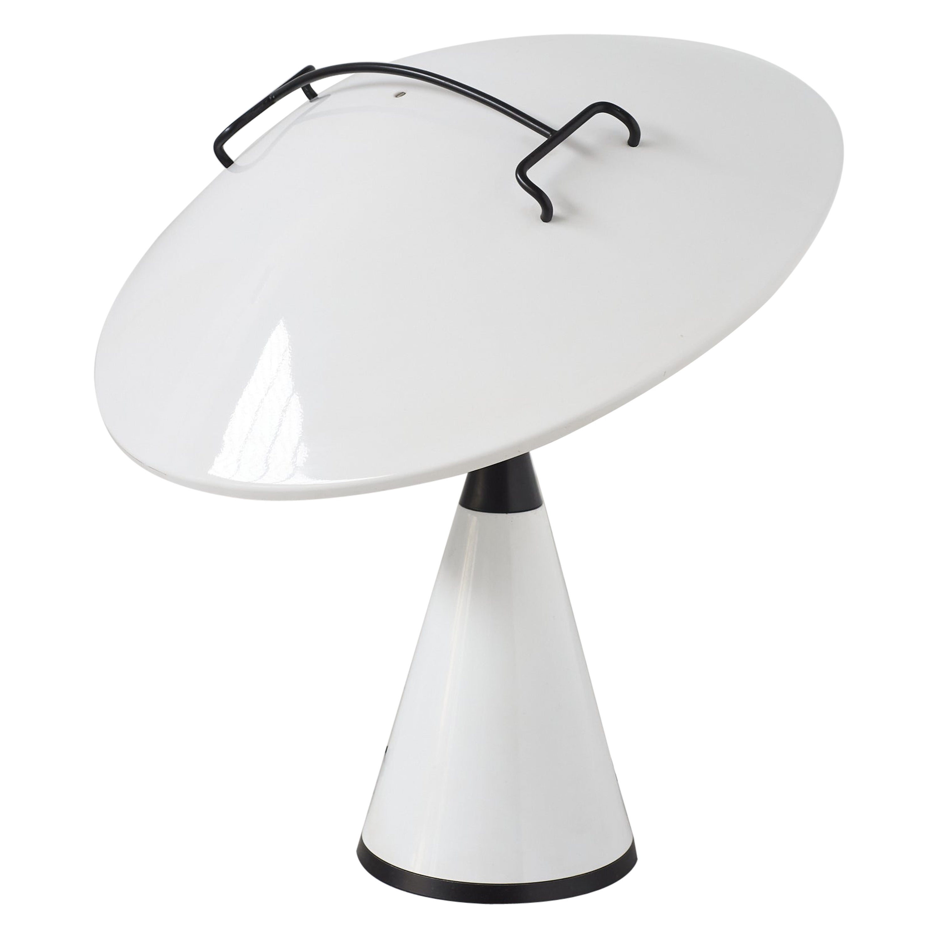 676 Radar-Tisch-/Schirmleuchte von Elio Martinelli für Martinelli Luce, Italien, 1970er Jahre.