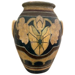 Large hand painted Tuscan urn 