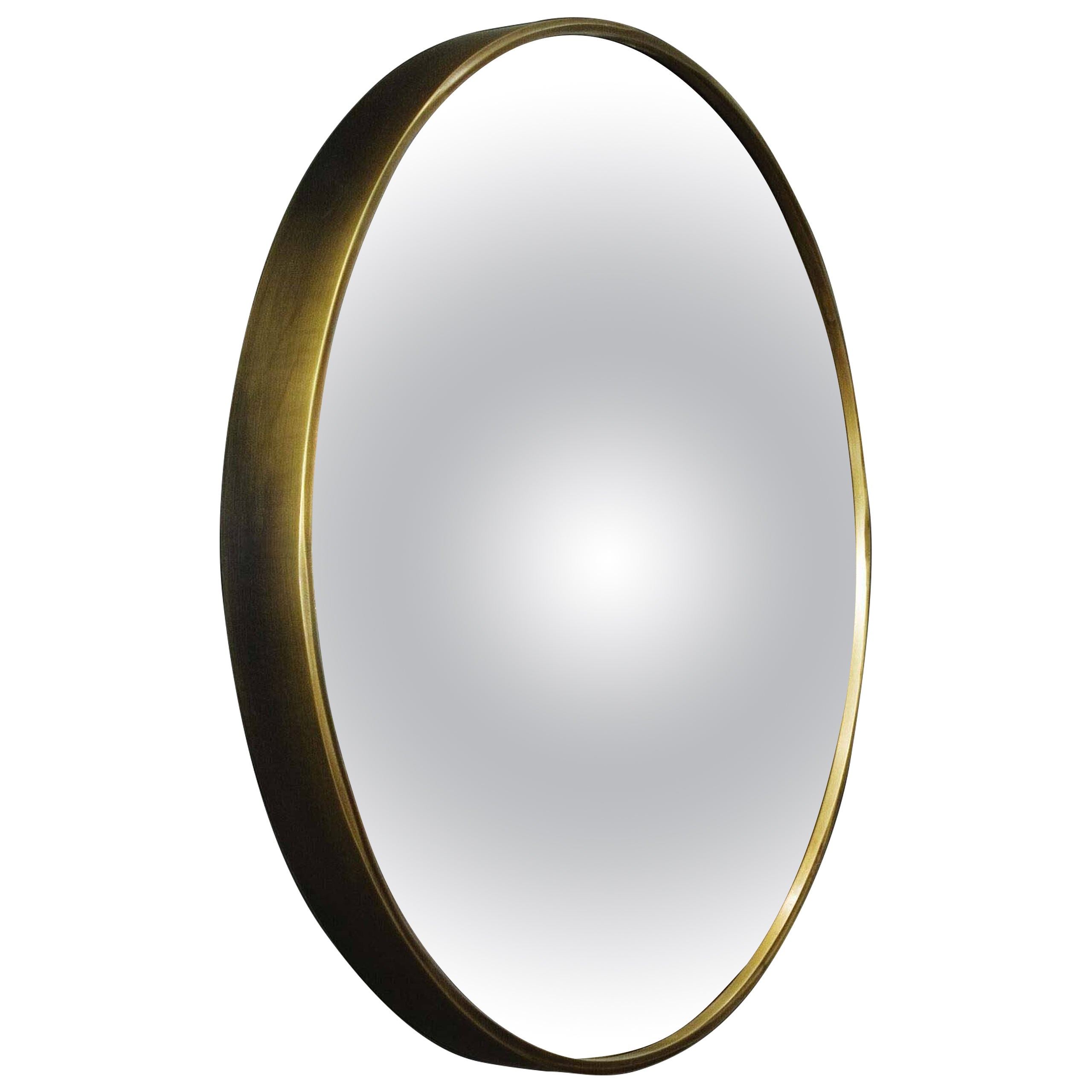Convex Mirror by Barlas Baylar, Bronze For Sale