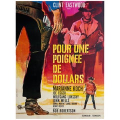 "A FISTFUL OF DOLLARS " 1964 French Grande Film Movie Poster, VANNI TEALDI