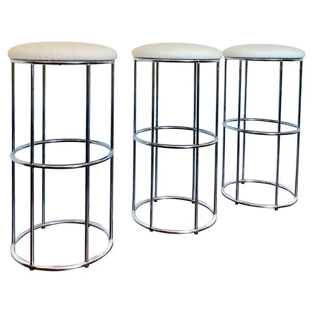 A set of Black Post Modern barstools by Cali-Style, circa 1980s For ...