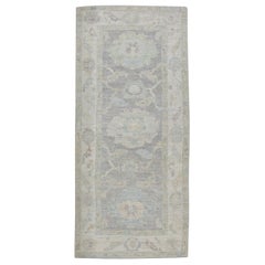 Handgewebter türkischer Oushak-Teppich aus Wolle 2'7"x 5'11"