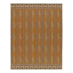 Rug & Kilim's Scandinavian Style Custom Rug Marta Stripe Design in Gold (tapis sur mesure de style scandinave)