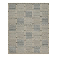 Rug & Kilim’s Scandinavian Style Custom Kilim Design with Geometric Patterns