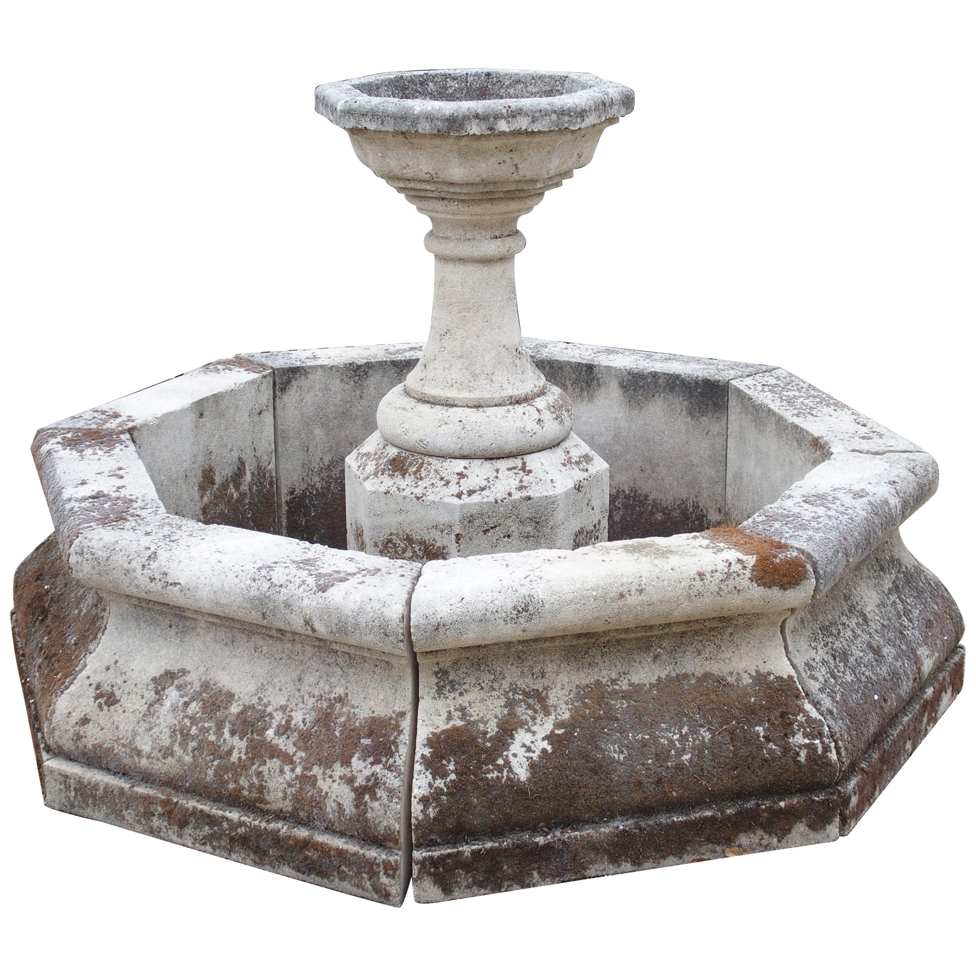 A Charming Carved Limestone Center Fountain from St-Rémy-de-Provence, France