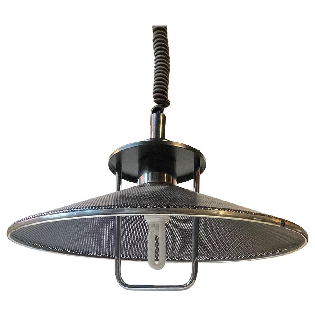 Black Architects Studio Rise & Fall Ceiling Lamp by Bell Belysning, Danish 1980s For Sale