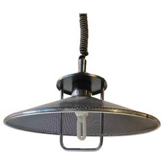 Vintage Black Architects Studio Rise & Fall Ceiling Lamp by Bell Belysning, Danish 1980s