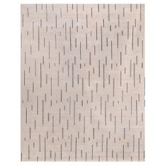 "Cascade - Taupe" /  8' x 10' / Hand-Knotted Wool Rug