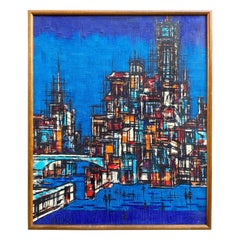 Oil on Canvas Cityscape