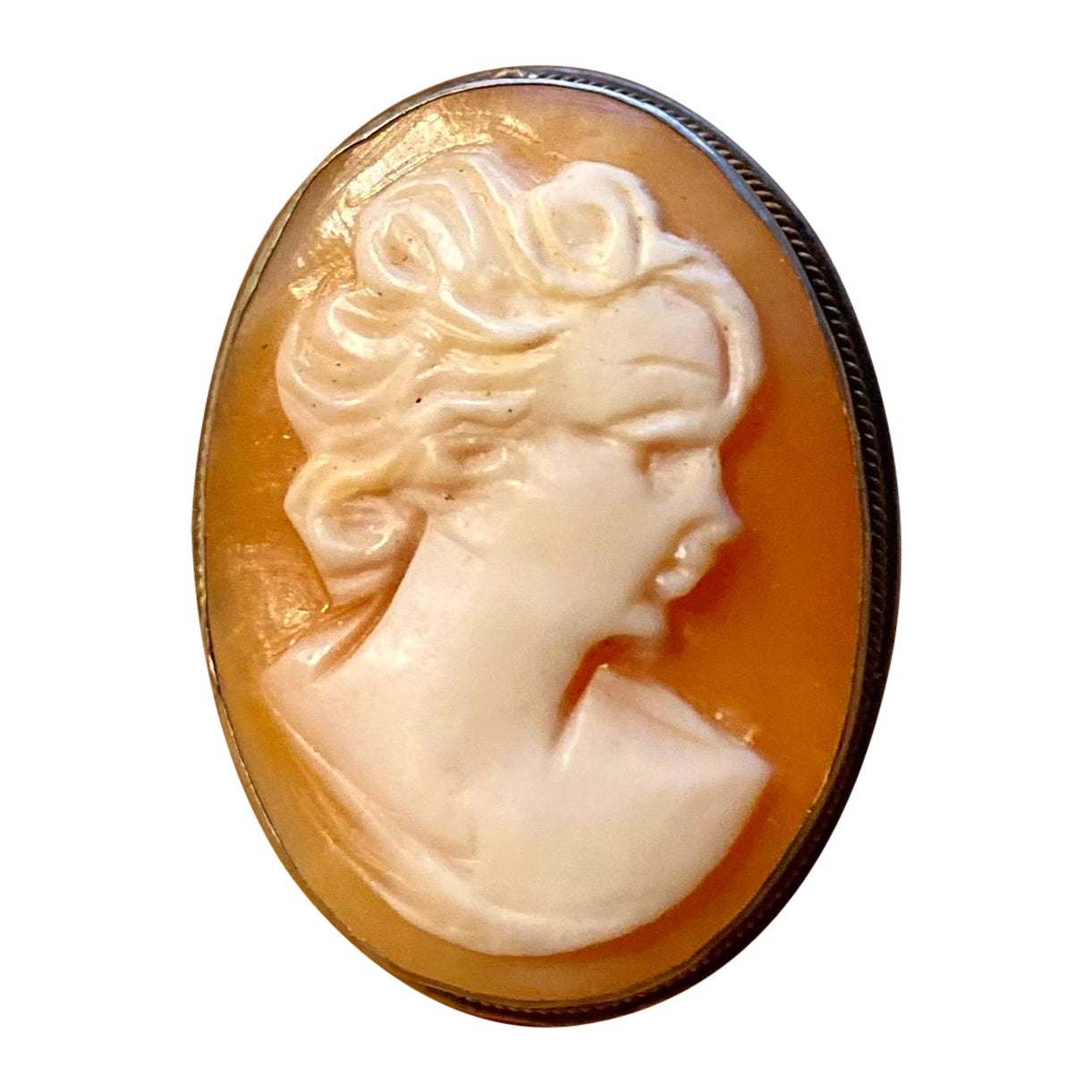 Antique 19th Century Italian Cameo Brooch  For Sale