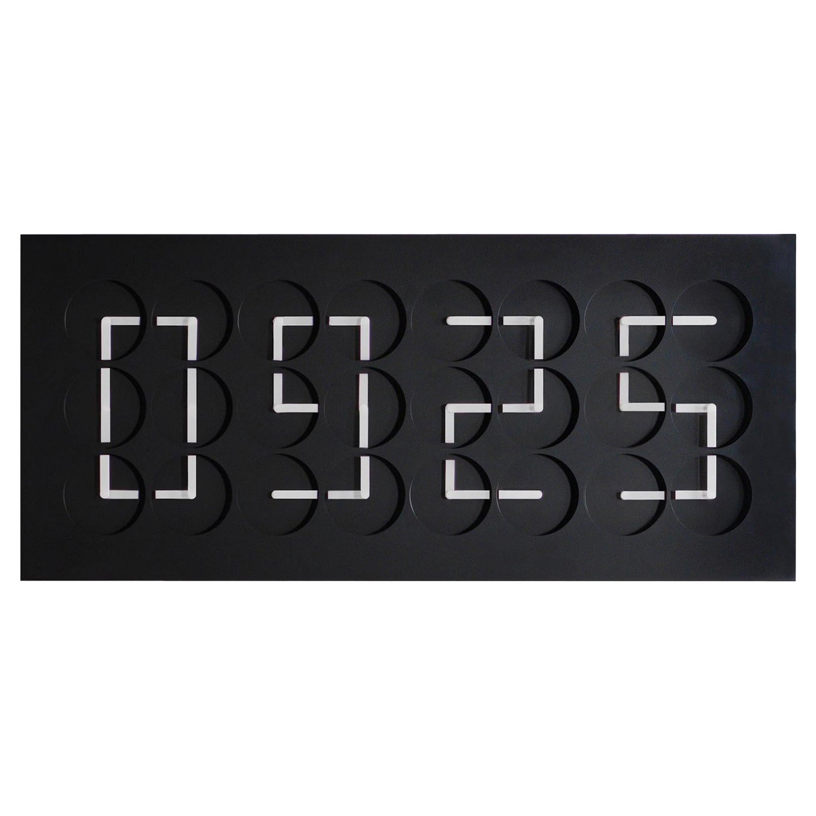 ClockClock 24 Black by Humans since 1982, Kinetic Sculpture, Wall Clock