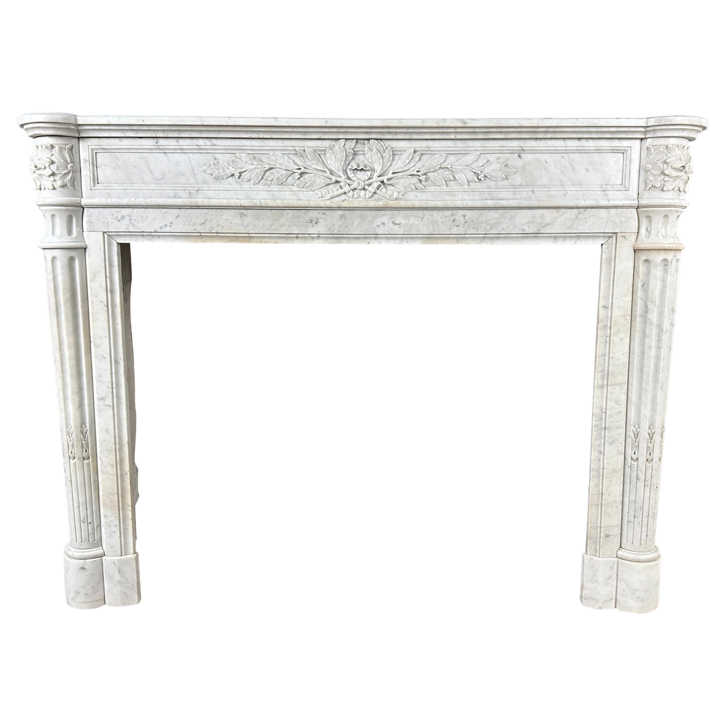 Unique Marble French Louis XVI Fireplace from the Opéra Garnier Paris For Sale