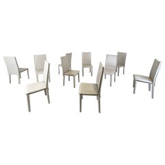 Vintage dining chairs by Arper italy, 1980s 