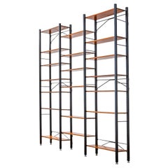 20th Century Campo & Graffi Bookcase in Metal and Wood for Home