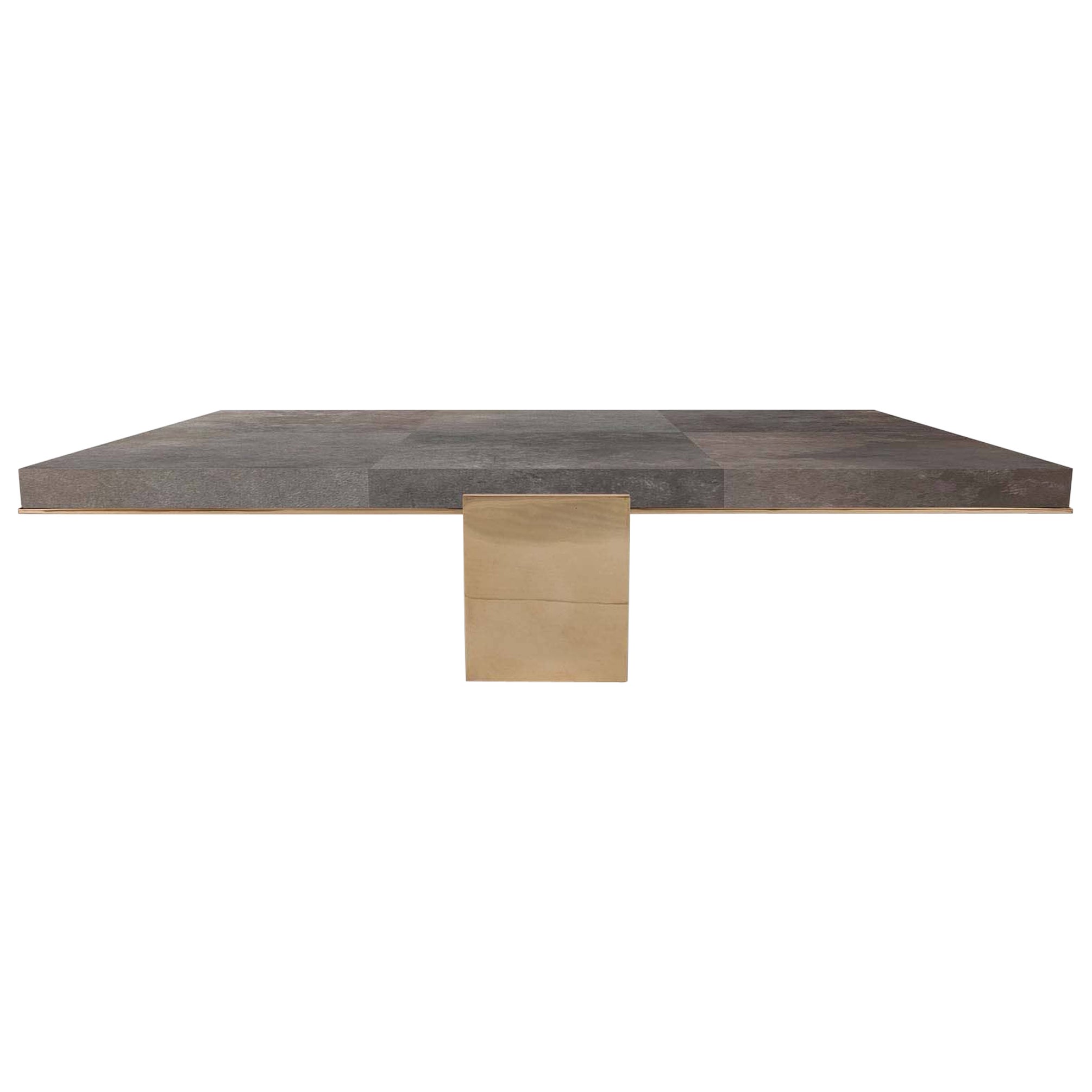 La Gravite Table by Barlas Baylar Parchment Top For Sale