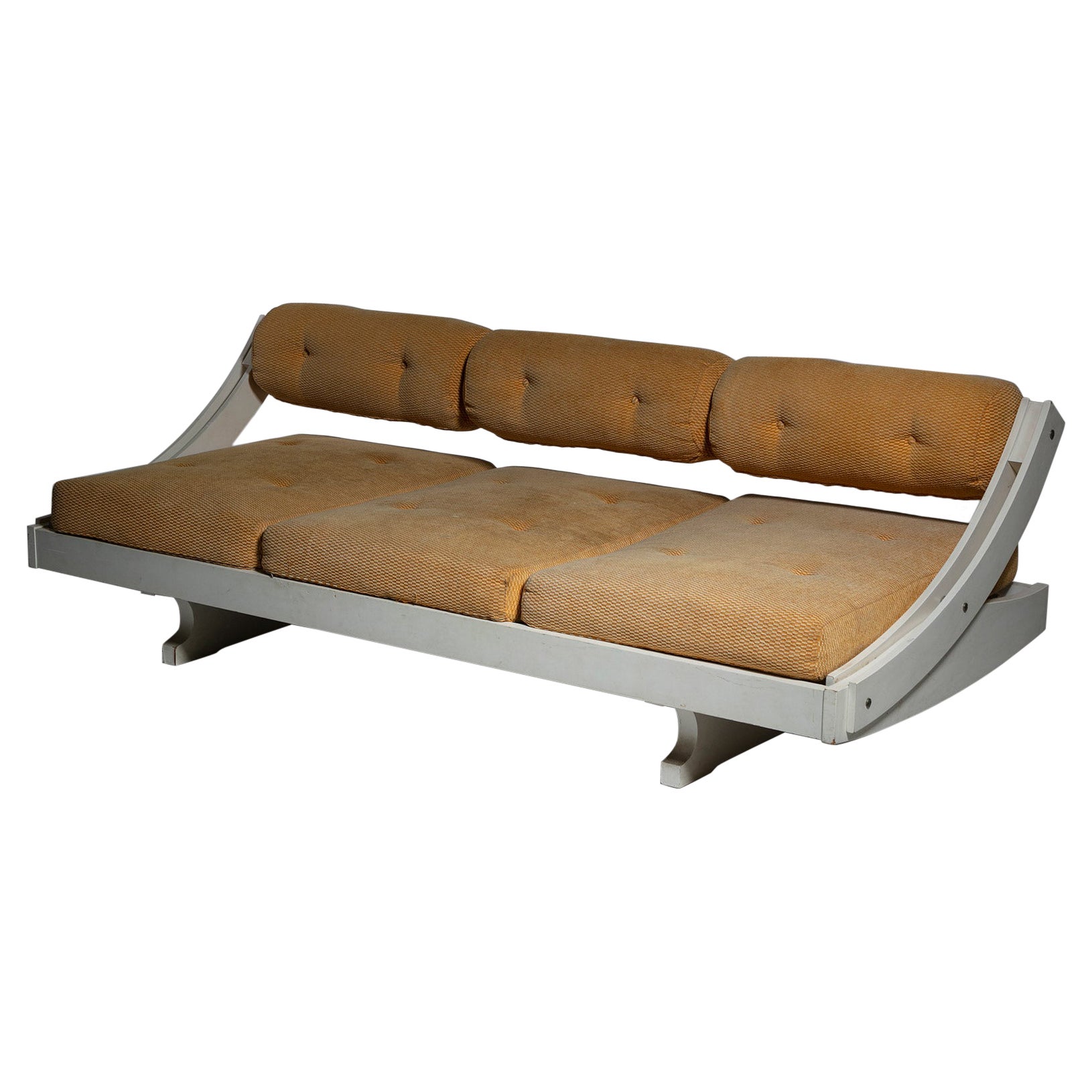 Adjustable White Wood Daybed By Gianni Songia for Sormani, Italy, 1960s For Sale