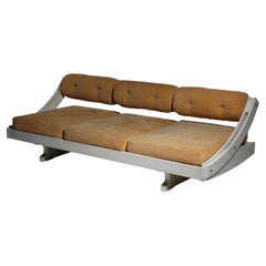 Vintage Adjustable White Wood Daybed By Gianni Songia for Sormani, Italy, 1960s