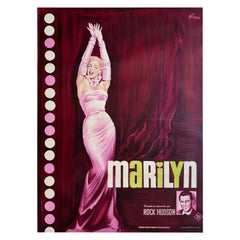 Antique MARILYN 1963 French Grande Film Movie Poster, BORIS GRINSSON