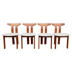 Vintage Teak Danish dining chairs , 1970s, Set of 4