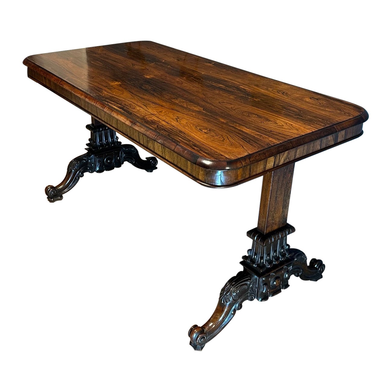 Antique library table For Sale