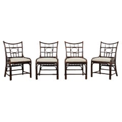 Set of Four Palecek Organic Modern Dining Chairs