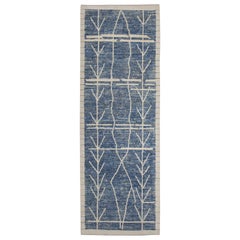 Handmade Wool Tulu Rug in Geometric Design 3'1" x 8'4"