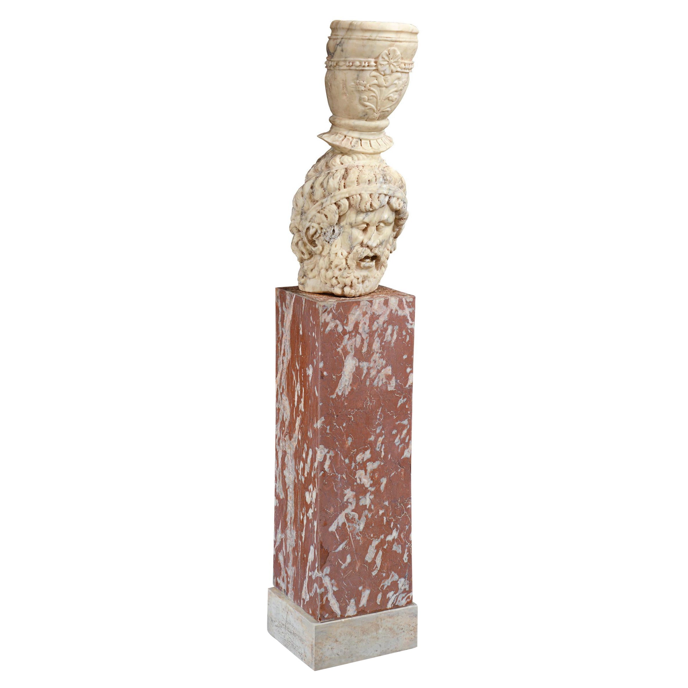 Tulio Lombardo Style Marble Fountain For Sale