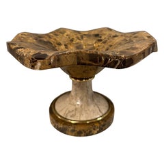 A Tessellated Marble Tazza Urn Dish By Maitland Smith 