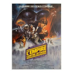 THE EMPIRE STRIKES BACK  1980 French Grande Film Movie Poster, ROGER KASTEL