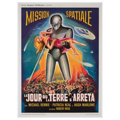 THE DAY THE EARTH STOOD STILL 1960S Französisch MOYENNE Film Film Poster