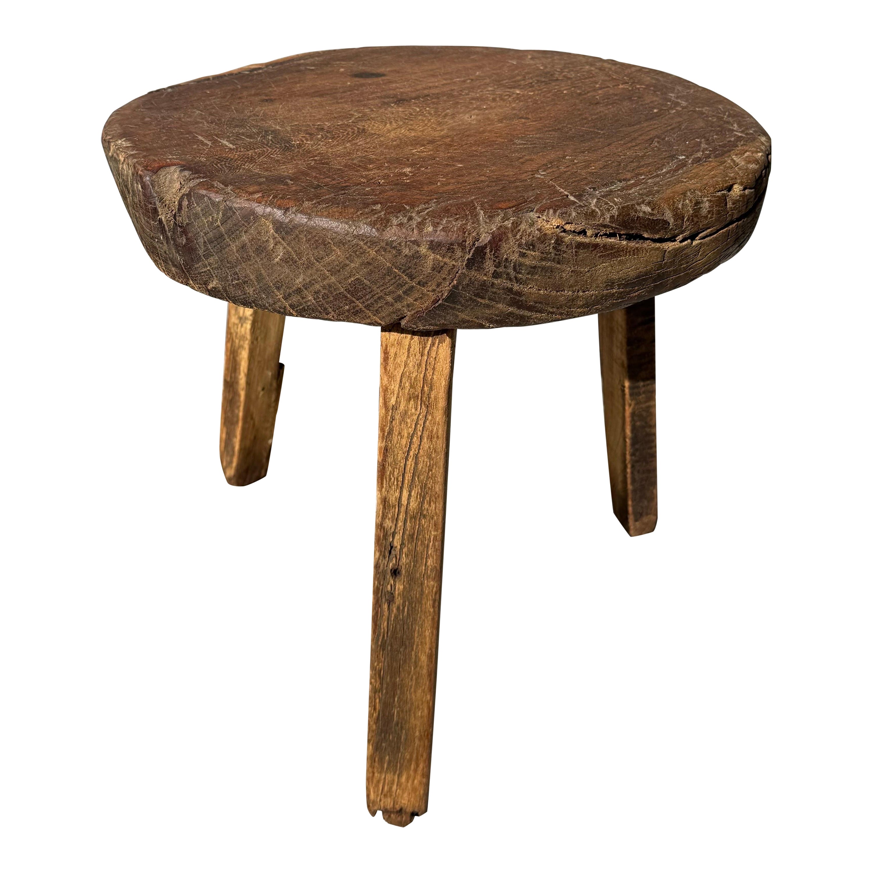 Primitive Hardwood Low Table From Mexico, Circa 1970´s For Sale