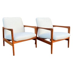 Pair of lounge chairs by Alf Svensson for Dux, Sweden