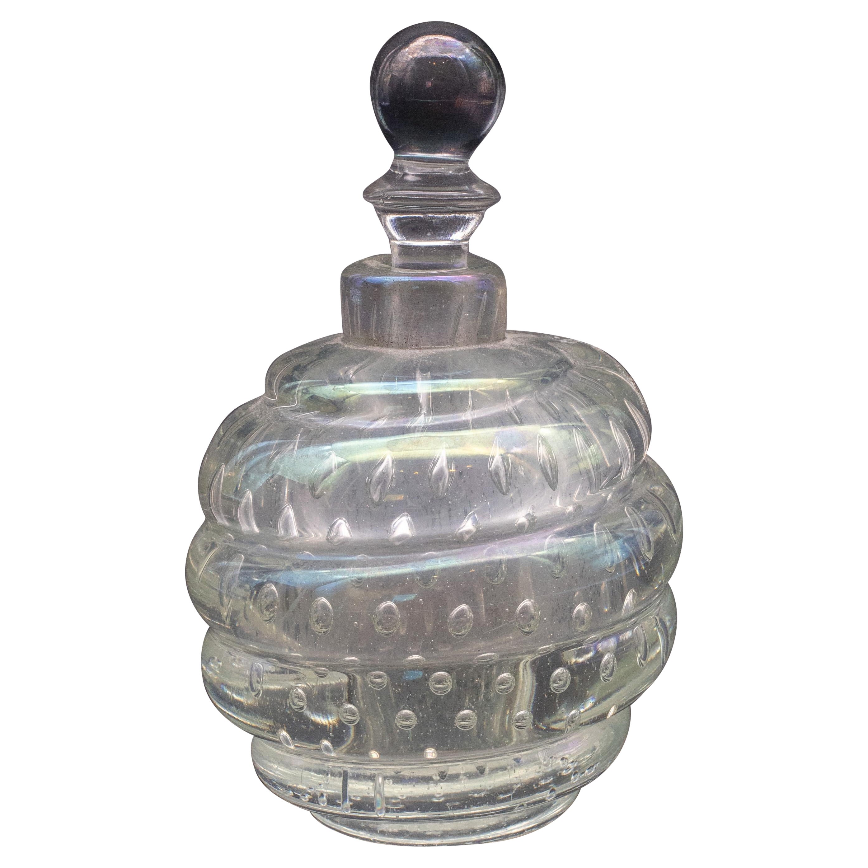 Bubbles Iridescent Vase by Barovier e Toso, 1950s