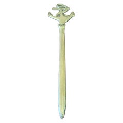 Retro Brass Color Nautical Letter Opener.