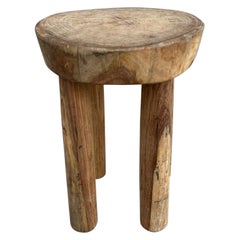 Vintage Andrianna Shamaris Senufo Side Table or Stool From Côte d’Ivoire