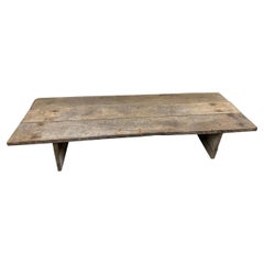 Used Andrianna Shamaris Wabi Sabi Teak Wood Coffee Table