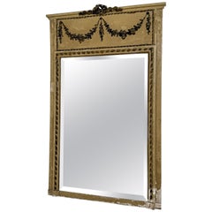 Antique French Belle Époque Trumeau Mirror