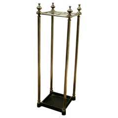 A Victorian Brass and Cast Iron Walking Stick Stand or Umbrella Stand   