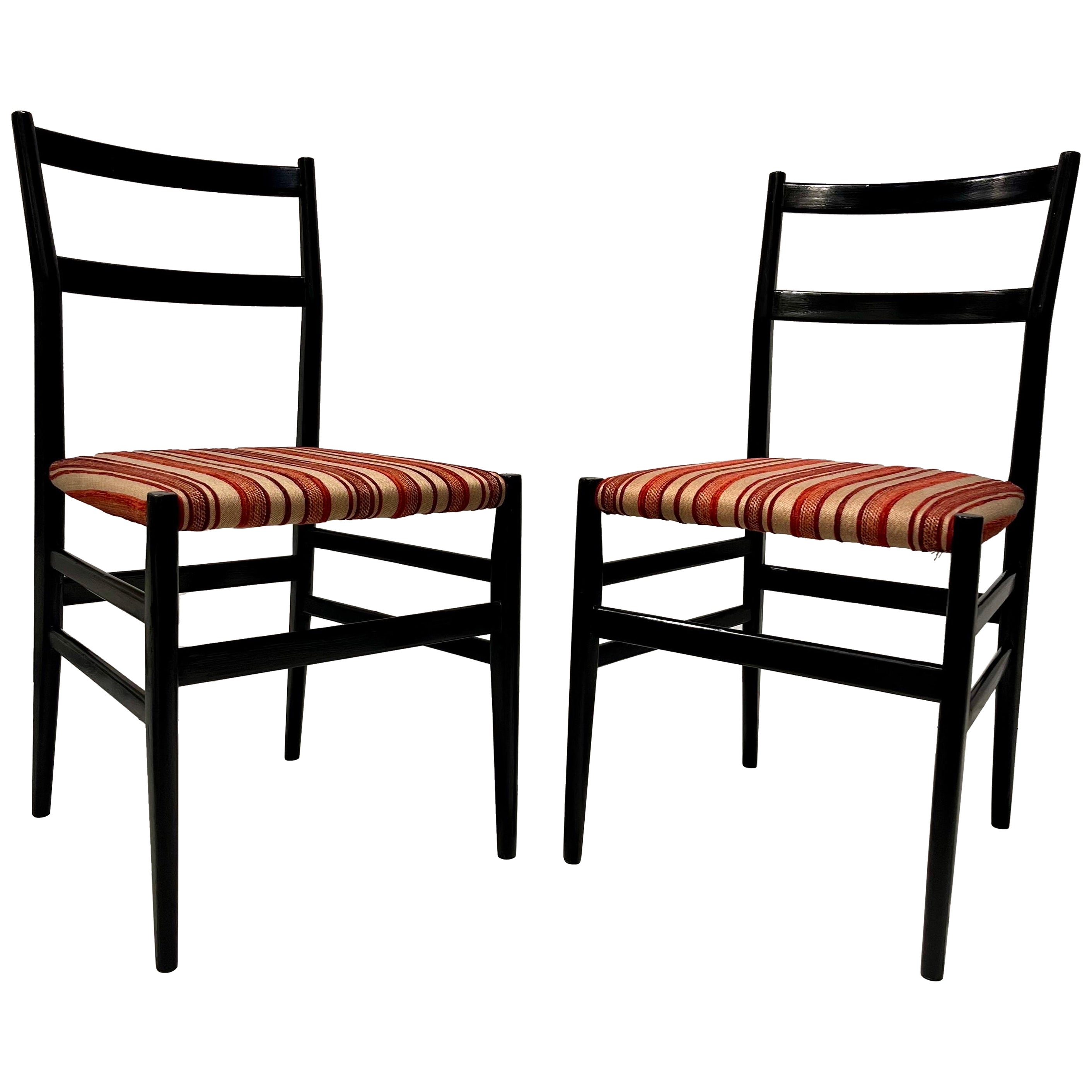 Pair of Gio Ponti Leggera Chairs, 1950s For Sale