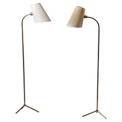 Vintage Set of Two Scandinavian Modern Floor Lamps, Stockmann/Orno Oy, 1950s 