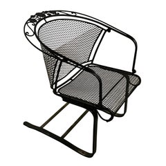 Vintage Mid-Century Salterini Curve Back Outdoor Cantilever/Springer Arm Chair