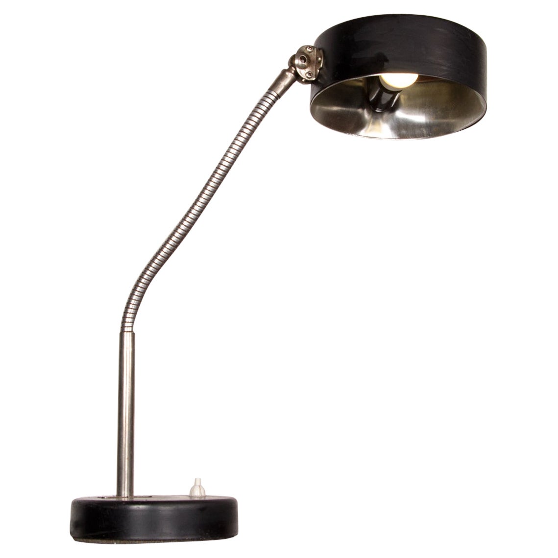 Importante lampe de bureau avec base flexible 1960.