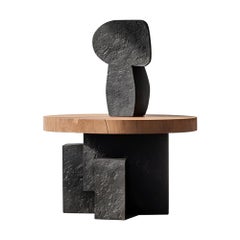 Fuerza invisible del roble artístico nº 41: Mesa baja de Joel Escalona, diseño escultórico