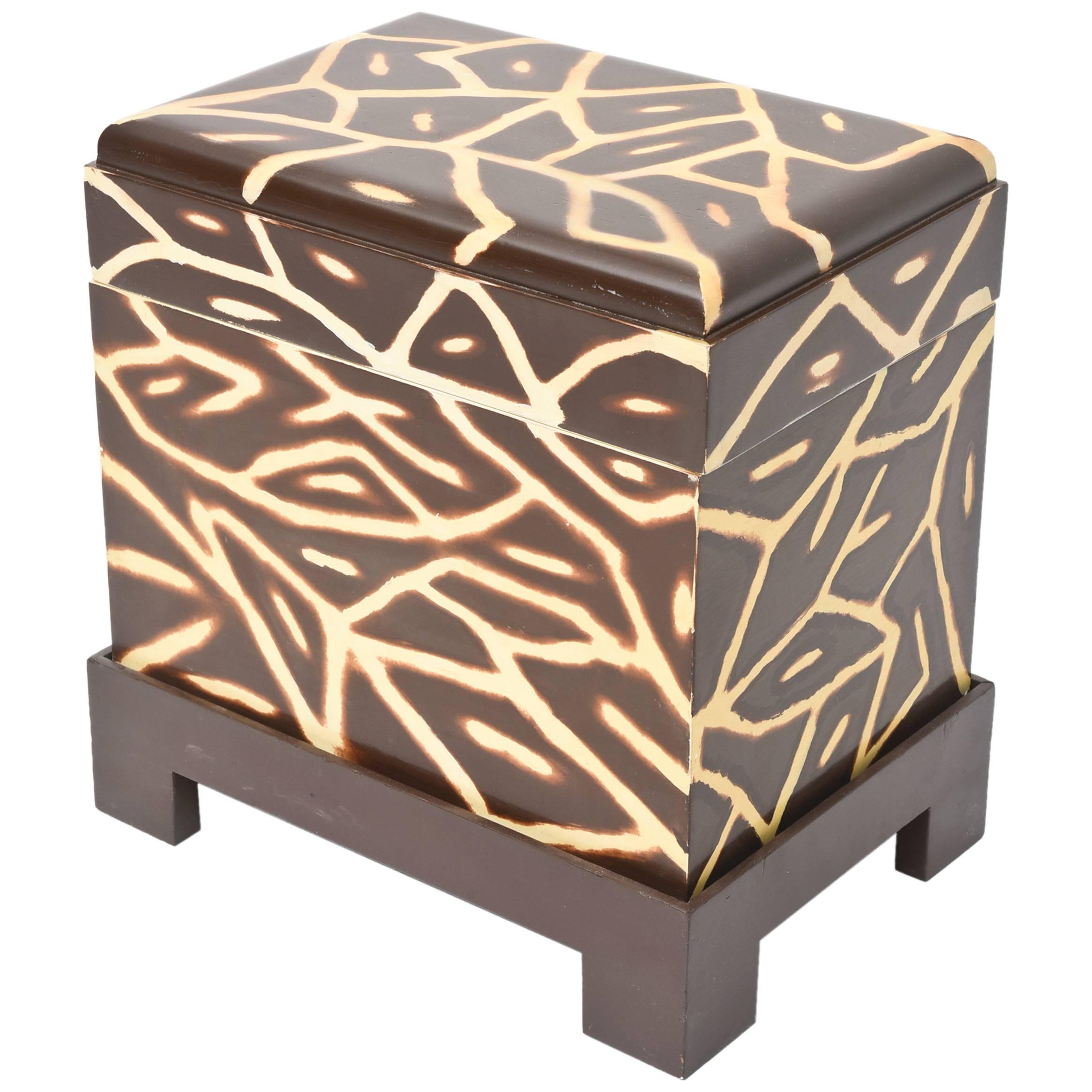 Karl Springer Kyoto Box Side Table At 1stdibs