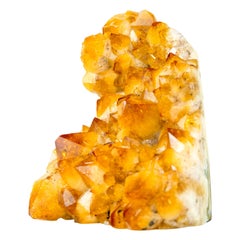 Natural Citrine Cluster, with Large, AAA, Rich Yellow Citrine Druzy